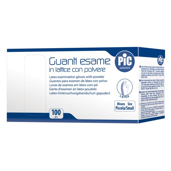 GUANTO PER ESPLORAZIONE PIC CON POLVERE MISURA S 100 PEZZI