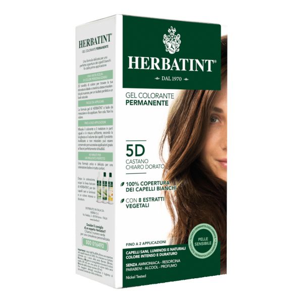 HERBATINT TINTURA PER CAPELLI  5D CASTANO CHIARO DORATO 150ML