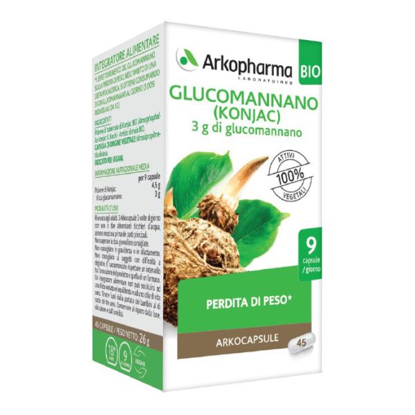 ARKOCAPSULE GLUCOMANNANO 45 CAPSULE