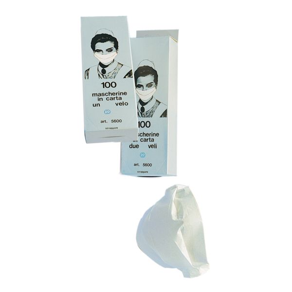 MASCHERA CARTA 2 VELI MONOUSO 100 PEZZI