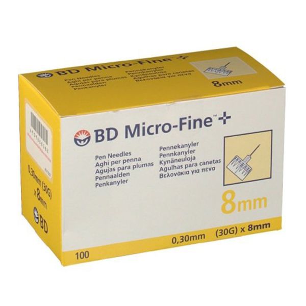 BD MICROFINE AGO G30 8MM 100PZ
