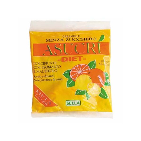 ASUCRI CARAMELLA ARANCIA LIMONE 40 G