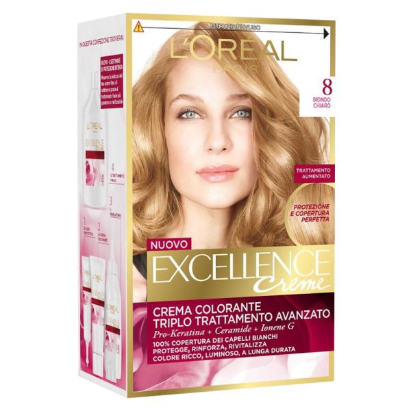 L'OREAL EXCELLENCE CREMA COLORANTE 08 BIONDO CHIARO
