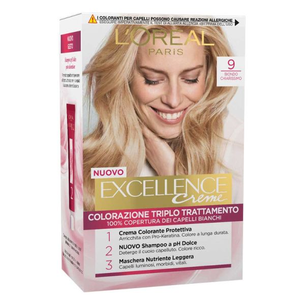 L'OREAL EXCELLENCE CREMA COLORANTE 09 BIONDO CHIARISSIMO
