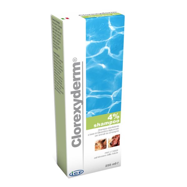 CLOREXYDERM SHAMPOO PER CANI E GATTI 4% 250ML