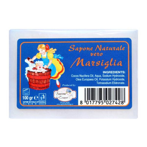 SAPONE NATURALE VERO MARSIGLIA 100G SAPONE DI UN TEMPO