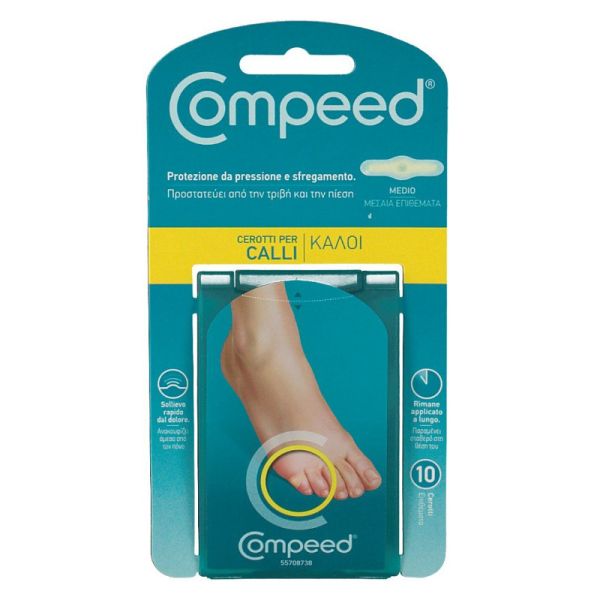 COMPEED CALLI CEROTTI FORMATO MEDIO 10 PEZZI