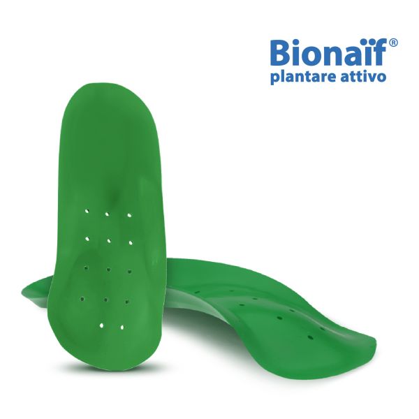PLANTARE ATTIVO PREFORMATO BIONAIF VERDE MISURA GRANDE 2 PEZZI