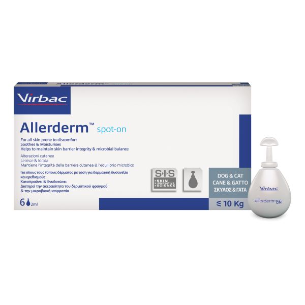 ALLERDERM SPOT ON 6 PIPETTE 2 ML