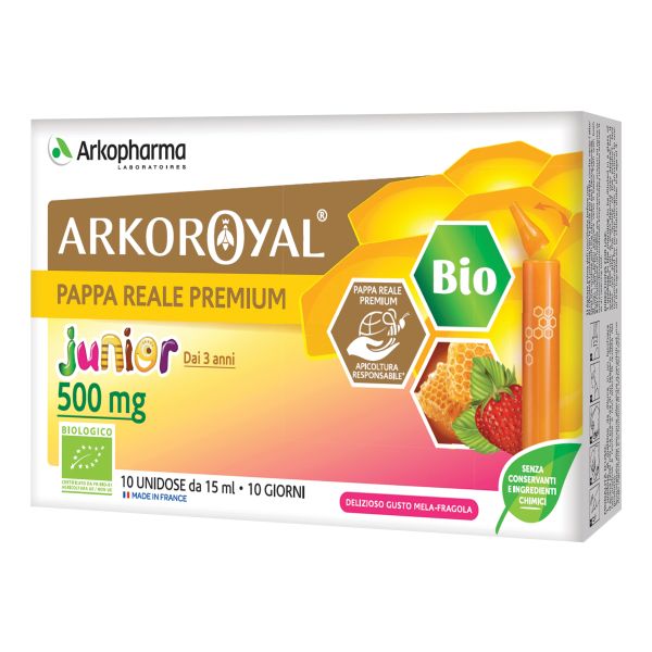 ARKOROYAL PAPPA REALE BIOLOGICA 500 MG 10 UNIDOSE