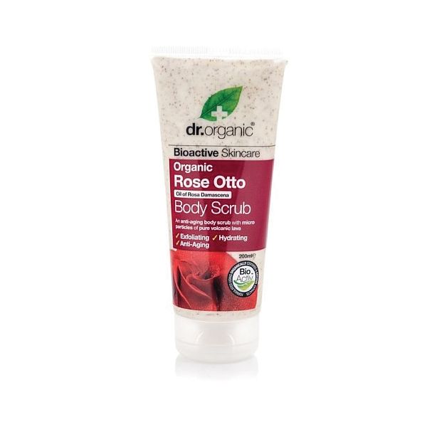 DR ORGANIC ROSE OTTO ROSA BODY SCRUB CORPO 200 ML