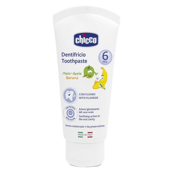 CHICCO DENTIFRICIO MELABANANA BAMBINI 6 MESI+ 50 ML