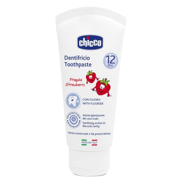 CHICCO DENTIFRICIO FRAGOLA 50 ML 12M+ CON FLUORO