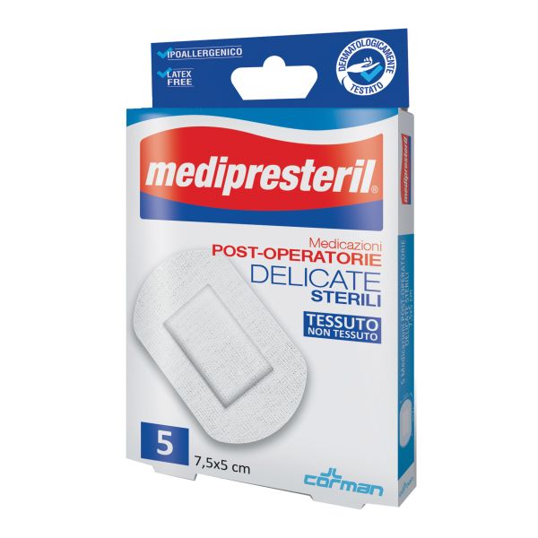 MEDICAZIONE MEDIPRESTERIL POST OPERATORIA DELICATA STERILE 7X5 5 PEZZI