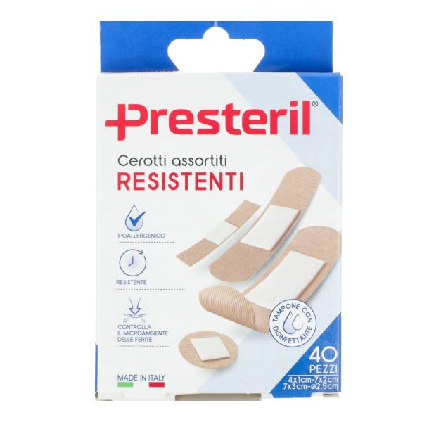 CEROTTI ASSORTITI MEDIPRESTERIL RESISTENTI 40 PEZZI
