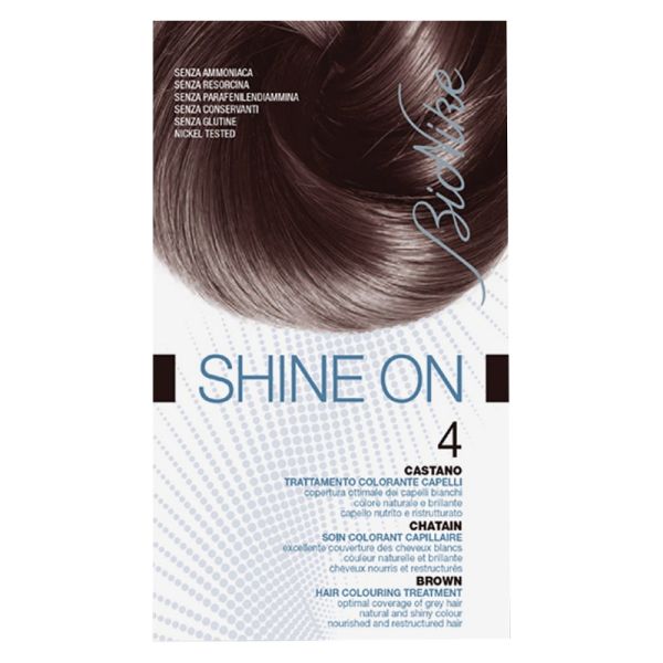 BIONIKE SHINE ON COLORE CAPELLI CASTANO 4