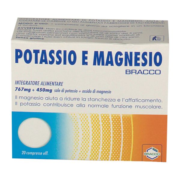 BRACCO POTASSIO MAGNESIO INTEGRATORE 20 CPR