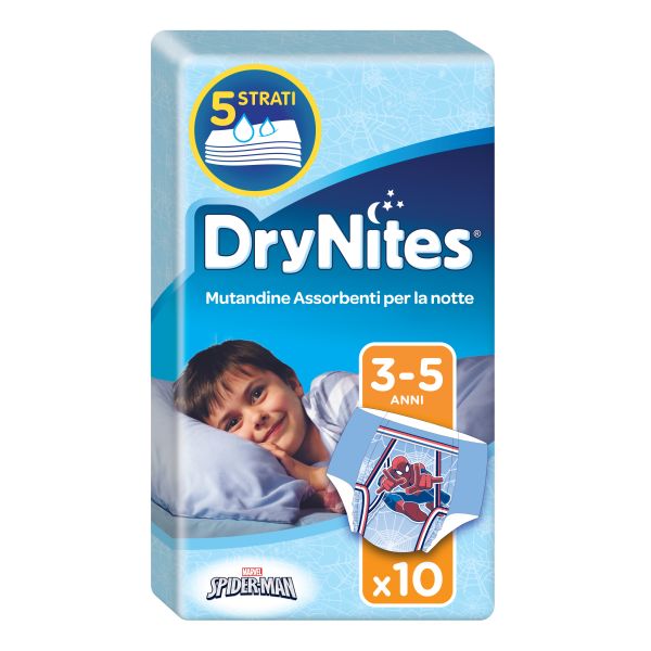 HUGGIES DRYNITES BOY SMALL 3/5 ANNI 16/23KG 10 PEZZI