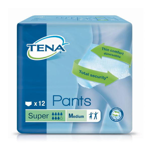 TENA PANTS PANNOLONE PULL-UP SUPER TAGLIA M 12 PZ