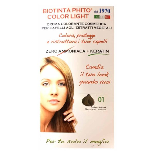 BIOTINTA PHITO COLOR LIGHT 01 CASTANO NATURALE