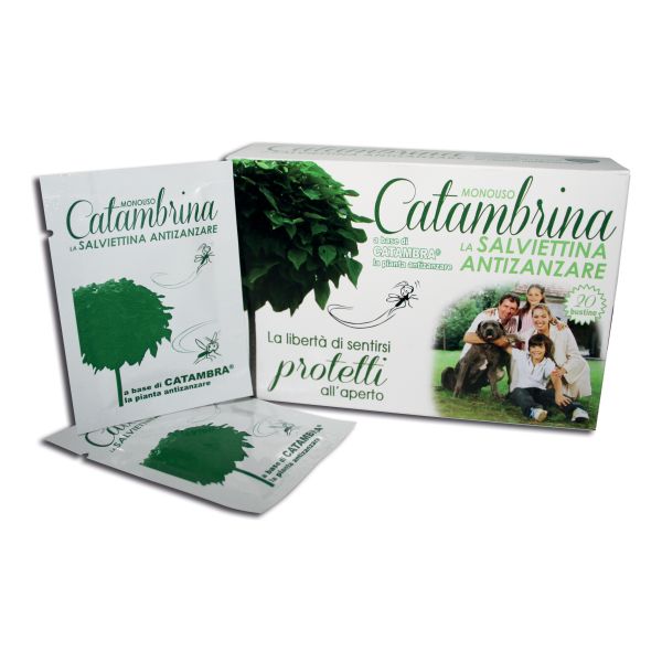 CATAMBRINA SALVIETTINE ANTI ZANZARE 20 PEZZI