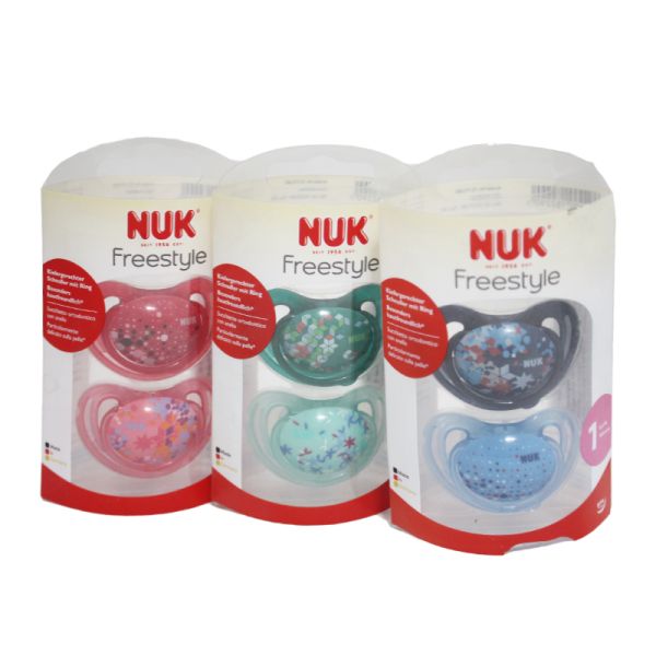 NUK SUCCHIETTO FREESTYLE IN SILICONE MISURA 1 2 PEZZI