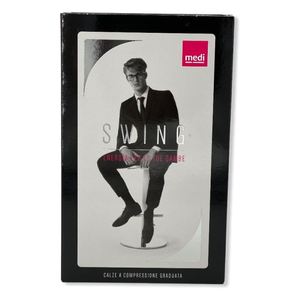 GAMBALETTO SWING MICROFIBRA UOMO 15 MMHG NERO 5