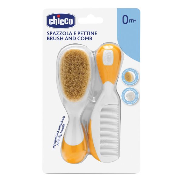 CHICCO SPAZZOLA + PETTINE ARANCIONE