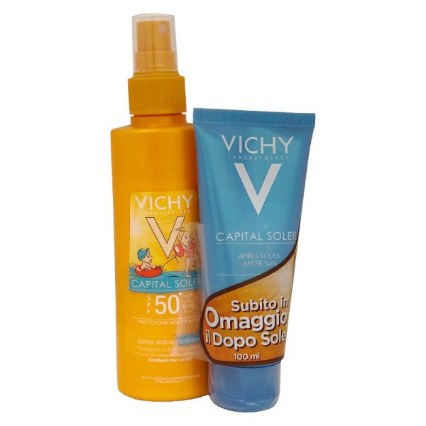 VICHY SPRAY BAMBINI SENSITIVE SPF50+ 200 ML + DOPO SOLE 100 ML