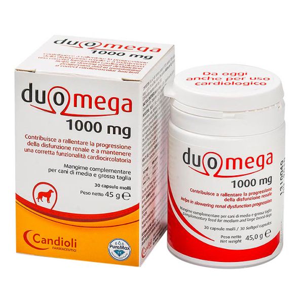 DUOMEGA INTEGRATORE PER CANI 30 CAPSULE MOLLI 1000MG CANDIOLI