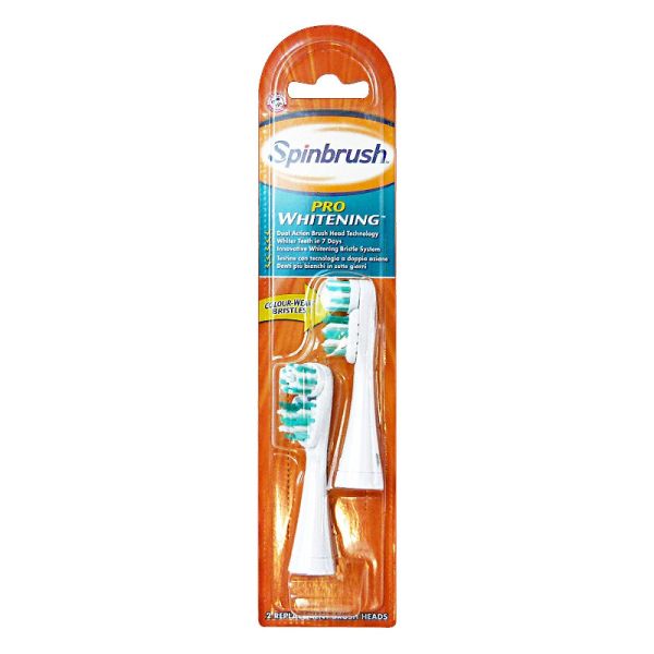 SPINBRUSH PRO-WHITENING 2 TESTINE RICAMBIO