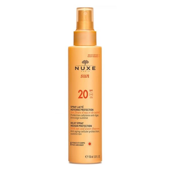 NUXE SUN SPRAY LACTE MOYENNE SPF20 150 ML