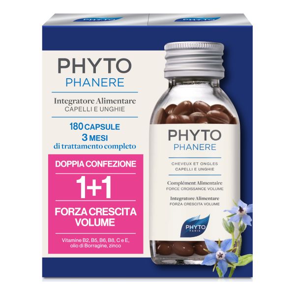 PHYTO PHYTOPHANERE INTEGRATORE ALIMENTARE CAPELLI/UNGHIE 90+90 CPS