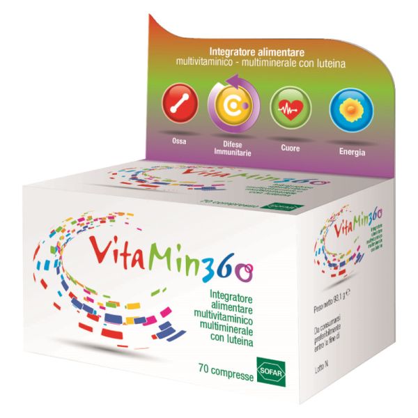 VITAMIN 360 MULTIVITAMINICO MULTIMINERALE 70 COMPRESSE ASTUCCIO 93,10 G