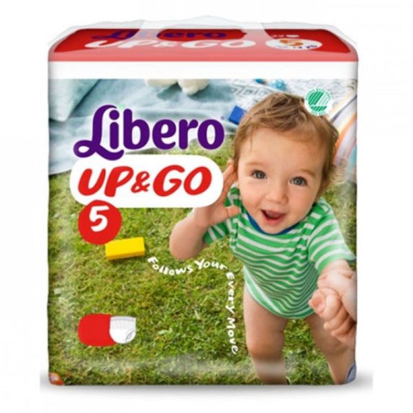 LIBERO UP&GO PANNOLINO PER BAMBINO TAGLIA 5 10-14 KG 22 PEZZI