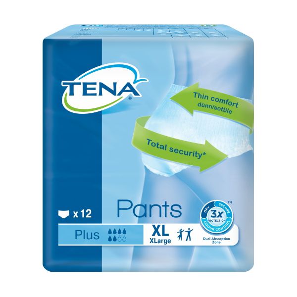 PANNOLONE PULL-UP TENA PANTS PLUS TAGLIA EXTRA LARGE 12 PZ