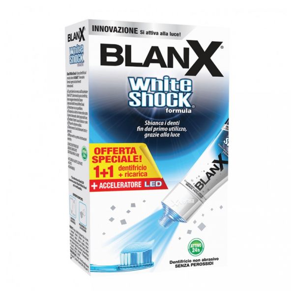 BLANX WHITE SHOCK 50ML X2 PEZZI + LED