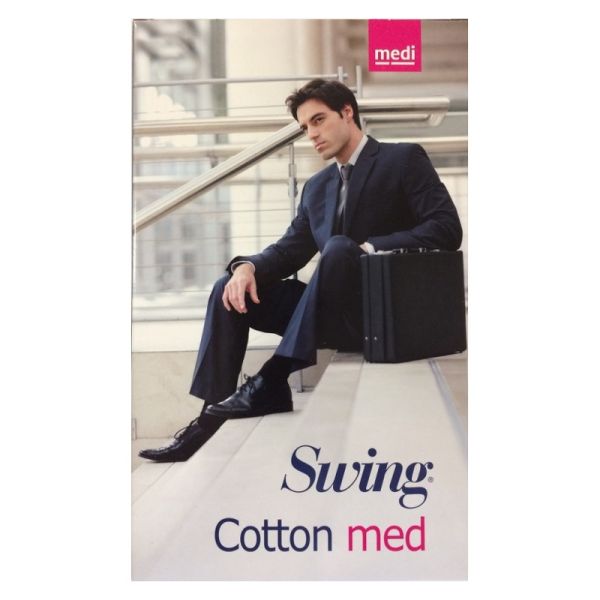 GAMBALETTO UOMO COTTON MED 18 MM HG NERO TG. 1
