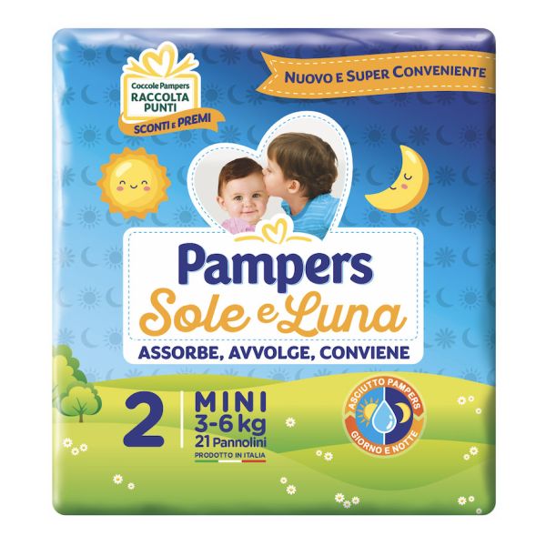 PAMPERS SOLE & LUNA FLASH MINI 21 PEZZI