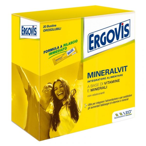 ERGOVIS MINERALVIT 20 BUSTE OROSOLUBILI 30 G