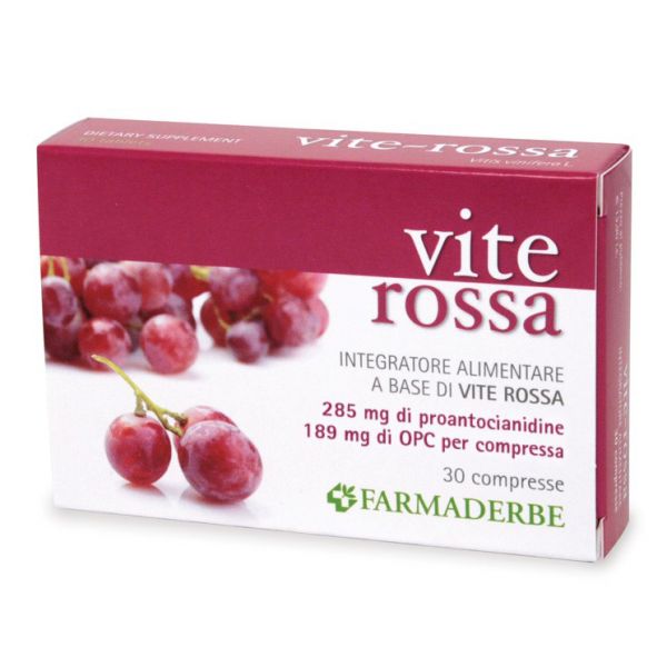 VITE ROSSA 30 COMPRESSE FARMADERBE