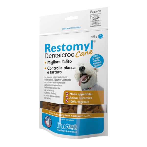 RESTOMYL DENTALCROC CANI TAGLIA MEDIA GRANDE E GIGANTE BUSTA 150 G