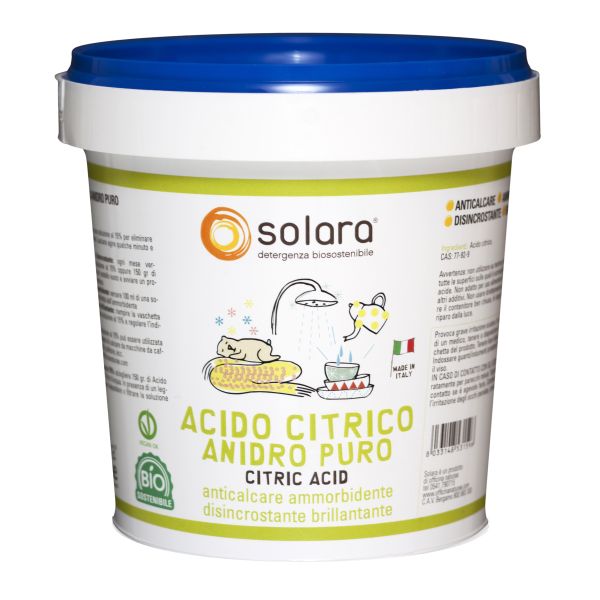 SOLARA ACIDO CITRICO BARATTOLO 750 G