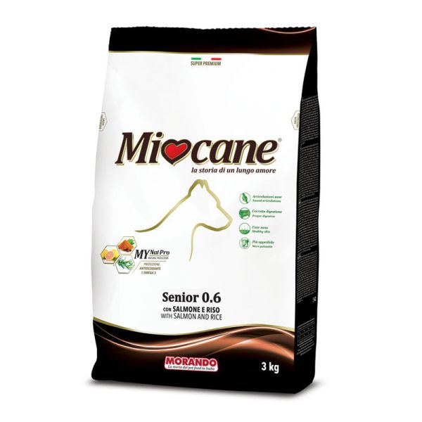 MIOCANE SENIOR 0,6 SALMONE/RISO 3 KG