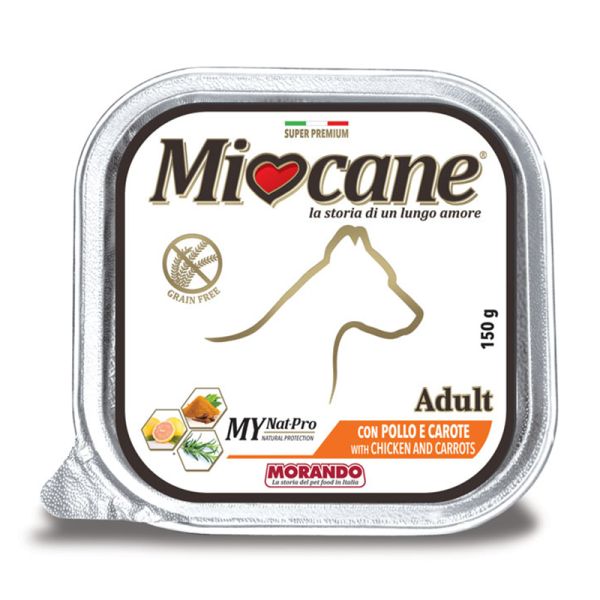 MORANDO MIOCANE ADULT POLLO E CAROTE 150 GR