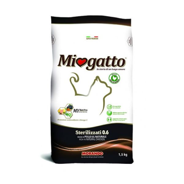 MORANDO MIOGATTO STERILIZZATI 0.6 POLLO 1,5 KG