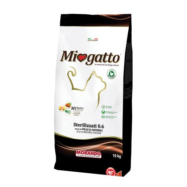 MORANDO MIOGATTO STERILIZZATO 0,6 10 KG