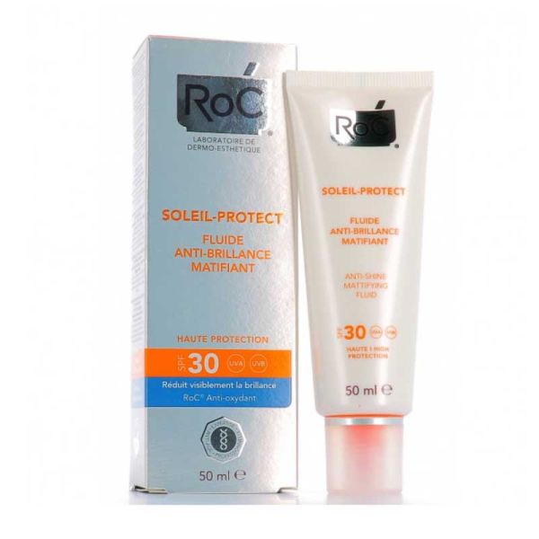 ROC SOLARI SOLEIL PROTEXION + FLUIDA VISO ANTI LUCIDO OPACIZZANTE SPF30 50 ML