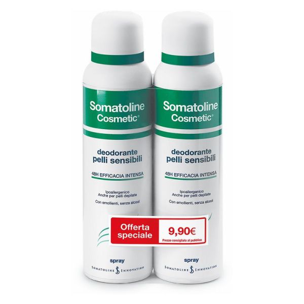 SOMATOLINE COSMETIC DEODORANTE PELLI SENSIBILI DUETTO 150 ML + 150 ML