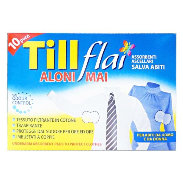 TILL FLAI ASSORBENTI ASCELLARI 10 PEZZI
